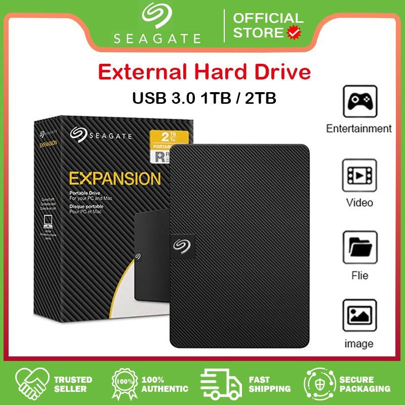 [Chính Hãng]-Seagate Ổ Cứng SSD 1TB 2TB 4TB Ổ Cứng Expansion 2.5 inch HDD Ổ Cứng Ngoài - New