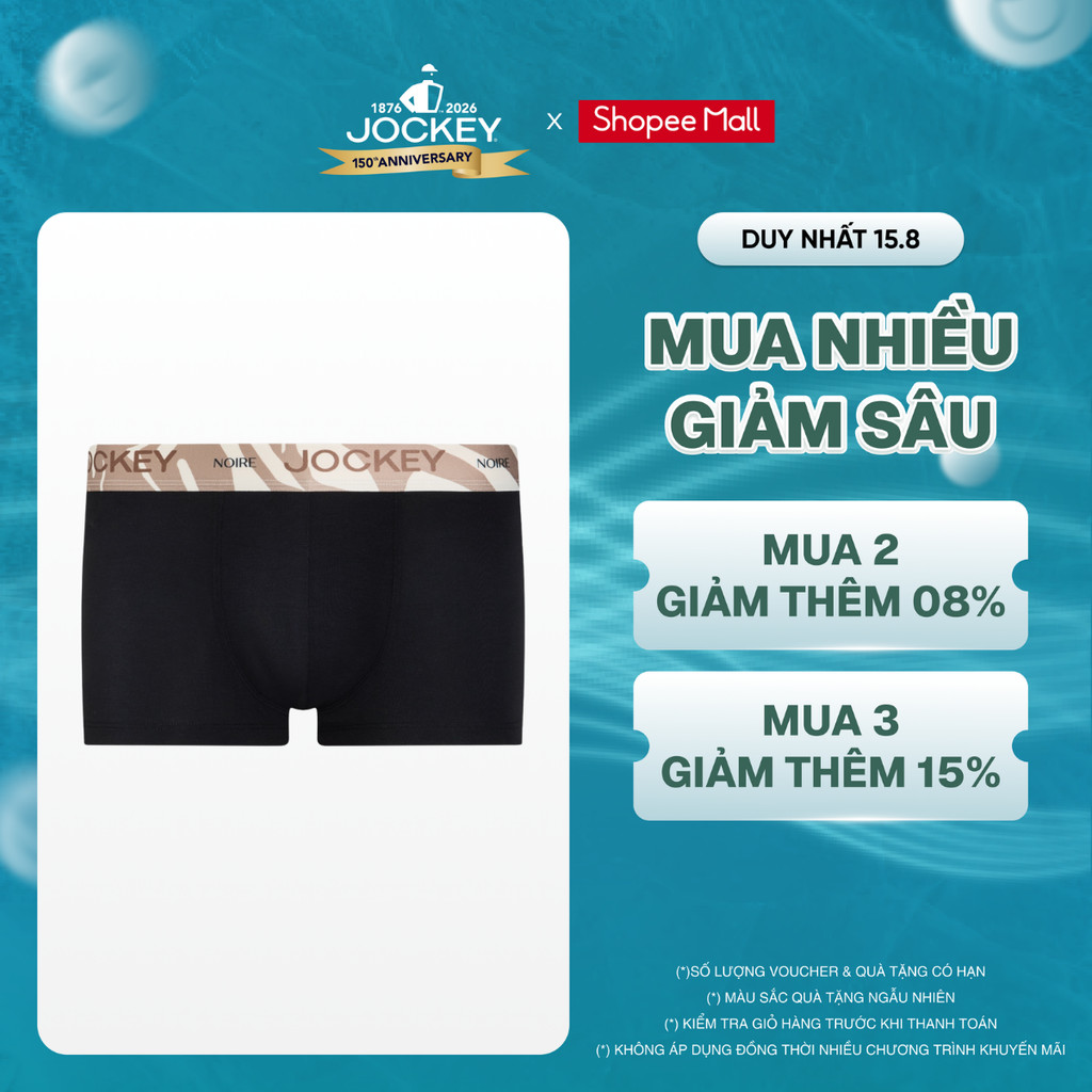 Quần Lót Nam Dáng Trunk Lưng Thun In Jockey Noire - J4122