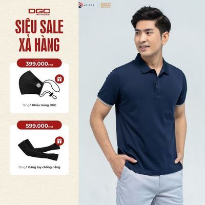 Áo Polo Nam Ngắn Tay DGC Dáng Suông, Vải Than Dừa Kháng Khuẩn Thoáng mát, Thấm Hút Mồ Hôi Tốt - SAPBC11M