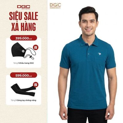 Áo Polo Golf Nam Ngắn Tay DGC Chất Vải Thoáng Mát, Thấm Hút Mồ Hôi - SAPBC10M