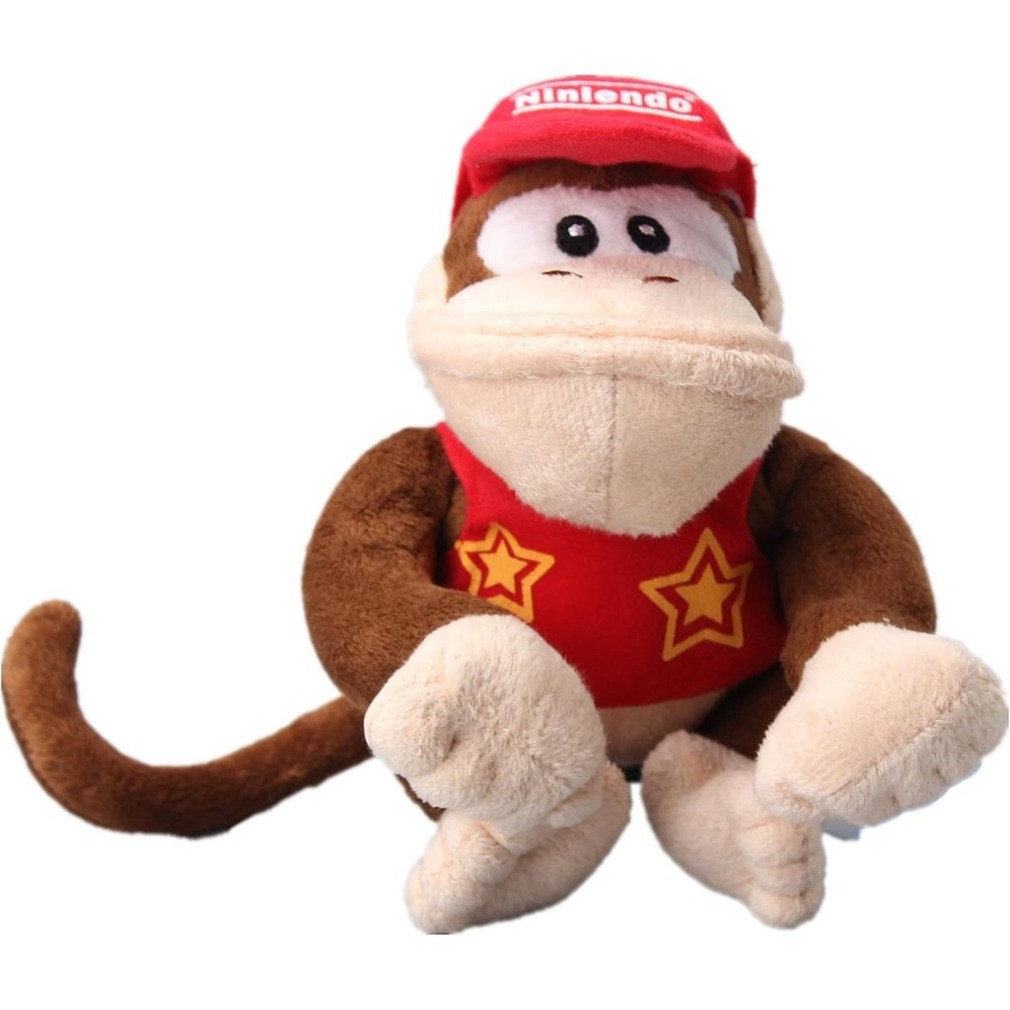 Dễ Thương uiuoutoy Diddy Kong Sang Trọng Đồ Chơi Thú Nhồi Bông Búp Bê 6 Inch Hình Mềm Cho Người Hâm 
