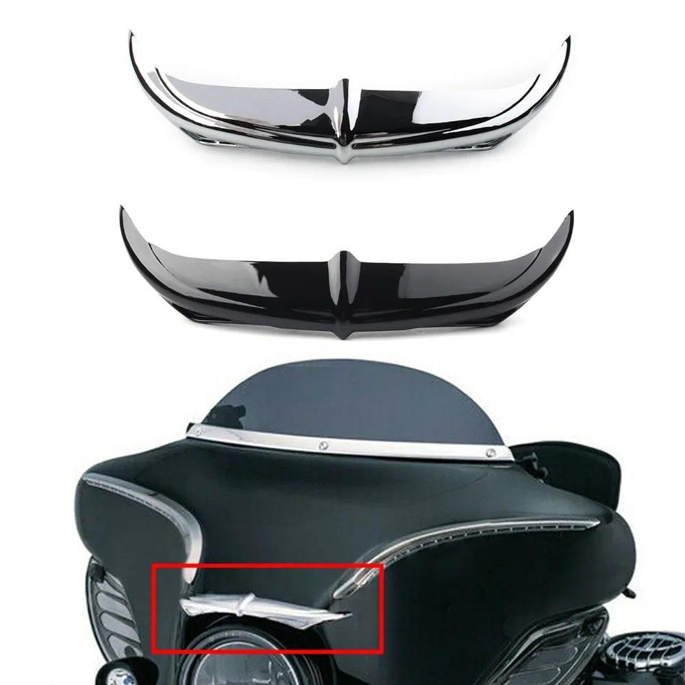 Chrome Xe Máy Fairing Brow Accent Cover ABS Trang Trí Viền Cho Harley-Davidson Lưu Diễn FLHX Electra