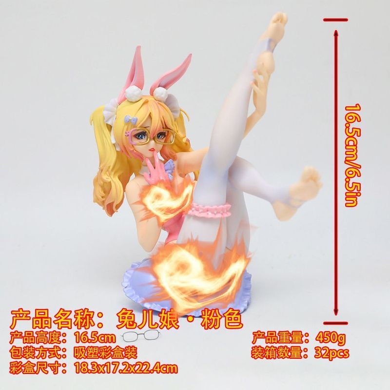 Anime Hình Bunny Girl Bunny Girl Khung máy tính để bàn Cô gái xinh đẹp Búp bê đóng hộp Đồ trang trí 