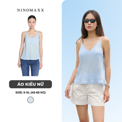 Áo Hai Dây Nữ Chất Linen Màu Pastel Thời Trang Trẻ Trung NINOMAXX 2410016