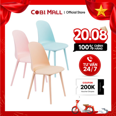 Ghế Nhựa Đúc Valencia Cobihome – Ghế Ăn Cao Cấp, Kiểu Dáng Hiện Đại, Nhiều Màu Sang Trọng