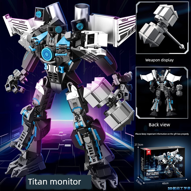 toilet tower defense lego skibidi toilet 2025 mới Titan giám sát người khối xây dựng đồng hồ người T