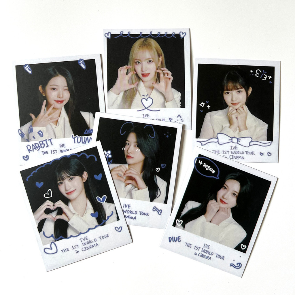 IVE Combination Fu Movie Card Polaroid World Tour trong Cinema Cinema Cinema Tour Photocard