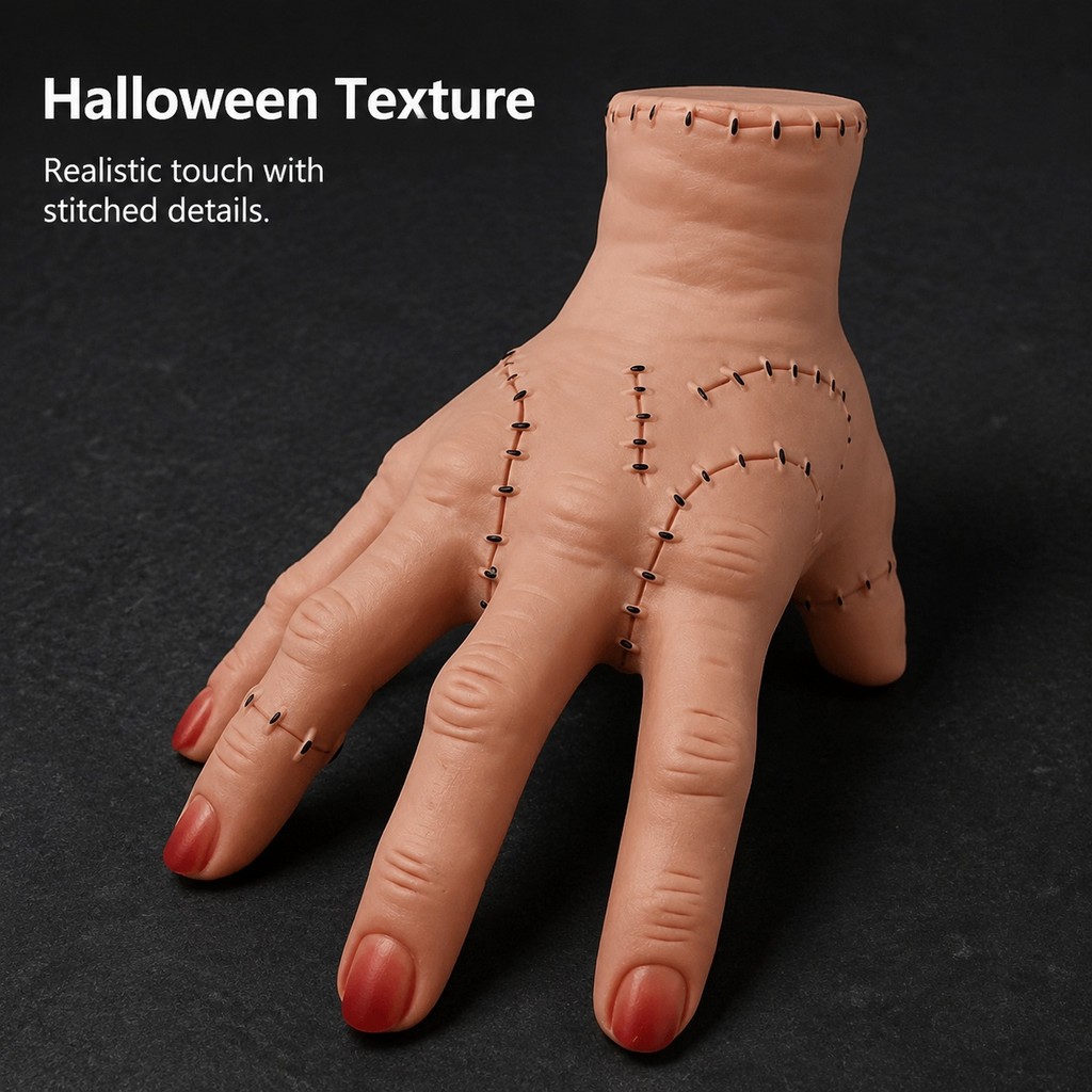 Halloween Fake Hand Prop Stitched Latex Look for Haunted Scene