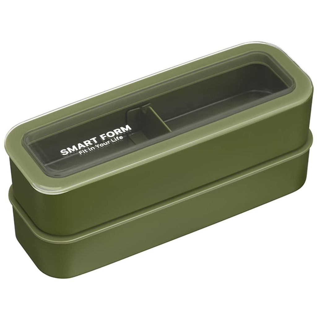 Hộp Cơm Trưa 3 Chiều Slim Easy Care Iwasaki Industries B-1484 KN - Khaki | Iwasaki Industries 3-Way 