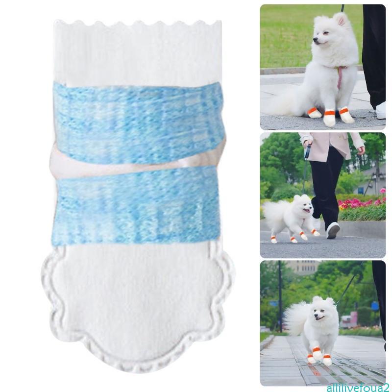 Allilivefoua2 Booties Thú Cưng Không Thể Ngăn Chặn Chân Bảo Vệ Booties Cho Chó Mèo