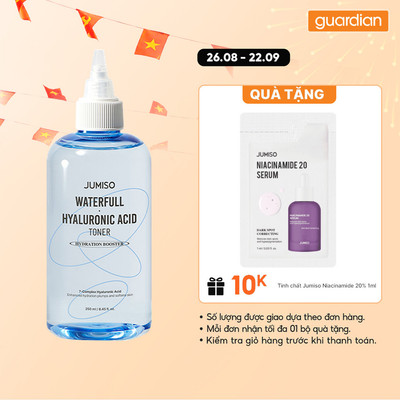 Nước Hoa Hồng (Toner) Dưỡng Ẩm Jumiso Waterfull Hyaluronic 250ml