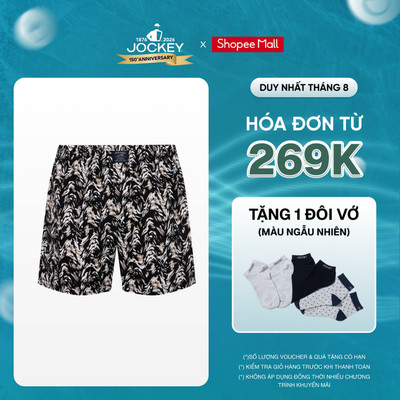 Quần Short Kate Nam Jockey Cotton In Họa Tiết - J4086