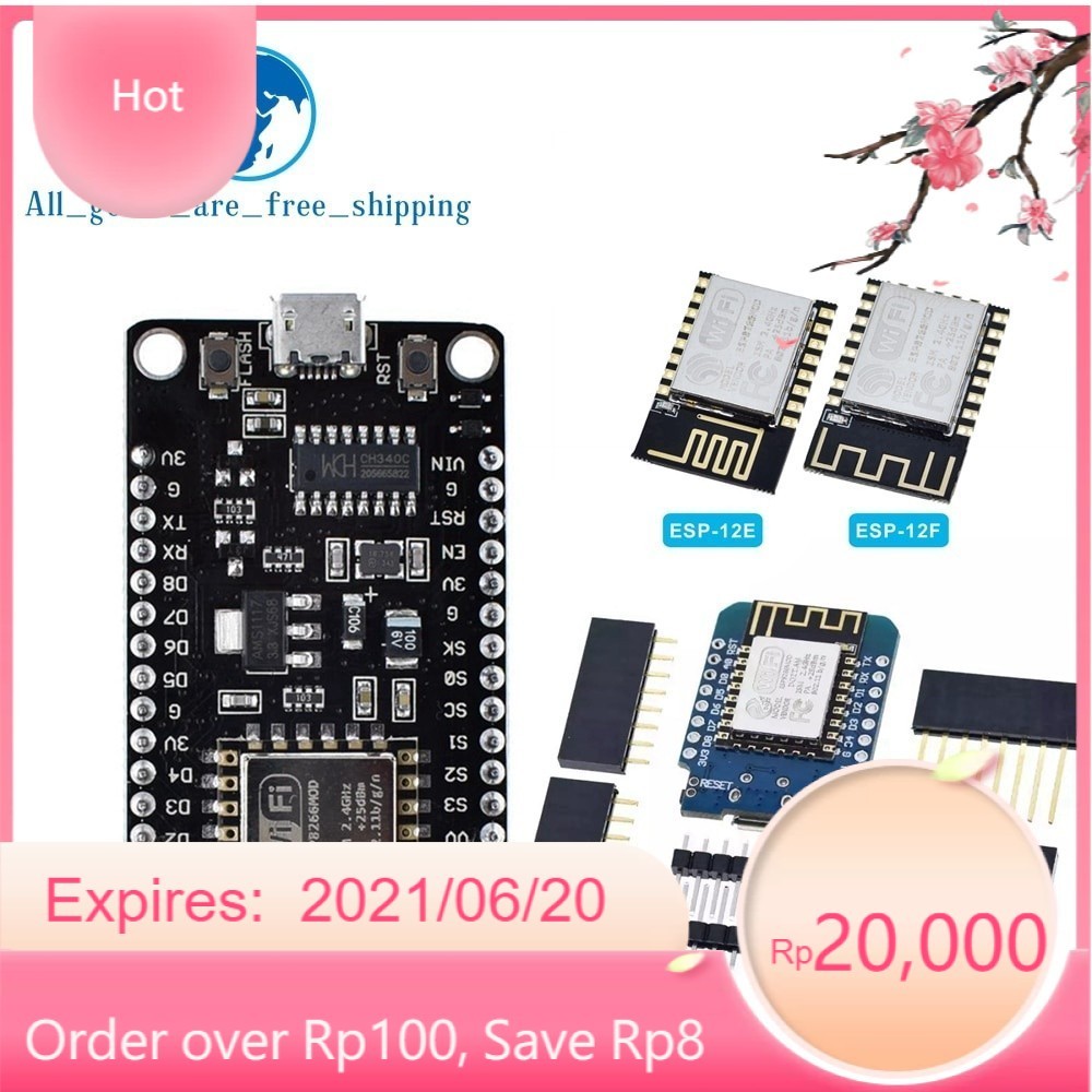 Bảng Mạch Phát Triển Wifi Esp8266 Esp8266 Pcb Cho Arduino Tiện Dụng