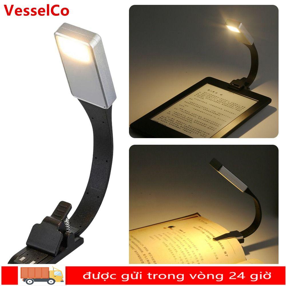 VESSELCO Reading Clip Light Di Động Với Kẹp Linh Hoạt Có Thể Tháo Rời Kindle eBook Reader Đèn Ngủ