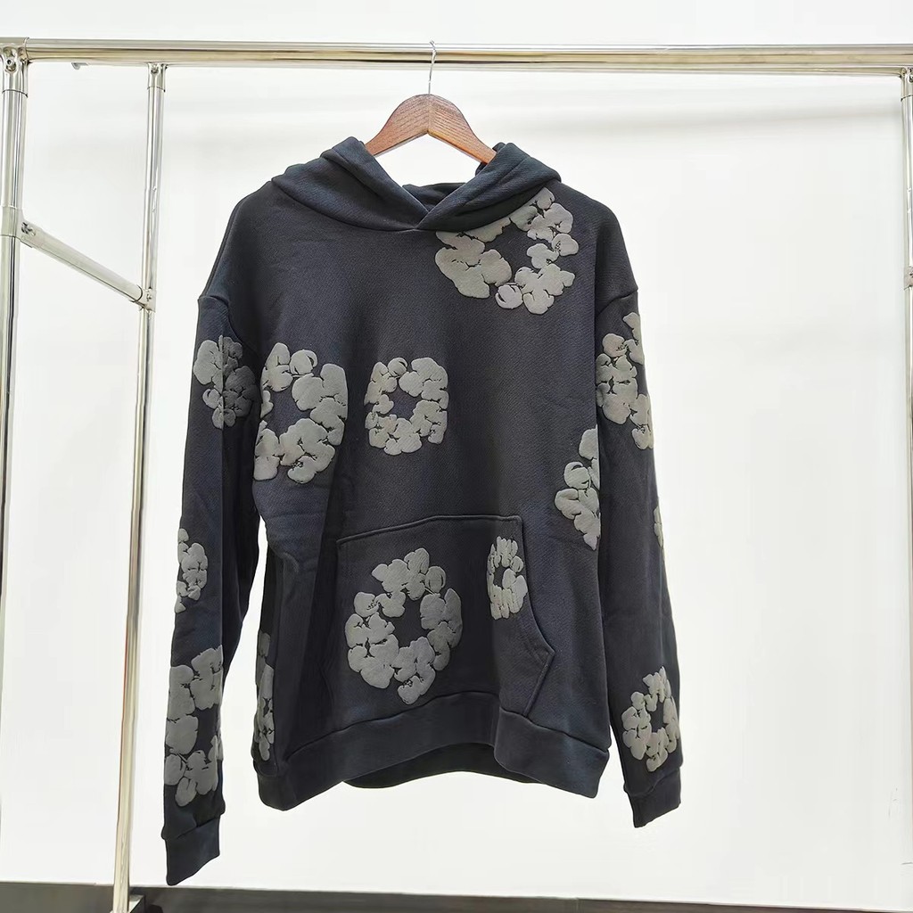 Xuyên Biên Giới Chất Lượng Cao DENIM TEARS Kapok Áo DENIM TEARS American High Street Áo Hoodie Nam N