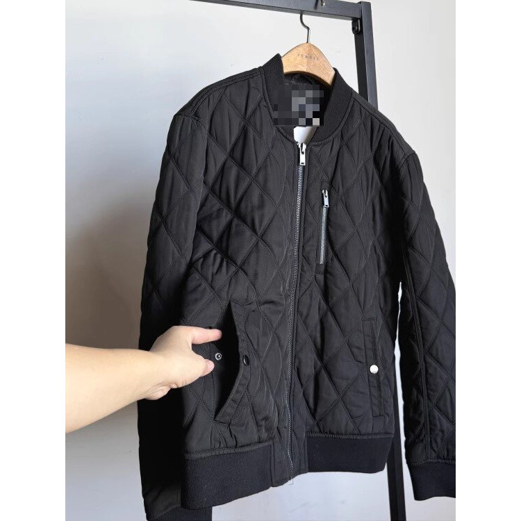 A19-8 Nam Áo Khoác Cotton Đệm Áo Khoác Thu Đông Cổ Bóng Chày Nam Top 604