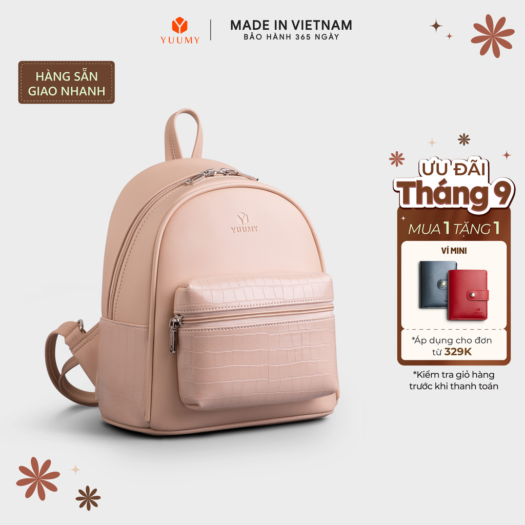 Balo Yuumy (Thời trang nữ tiện lợi cỡ trung - Balo da Seasand YBA87) Bagsmart