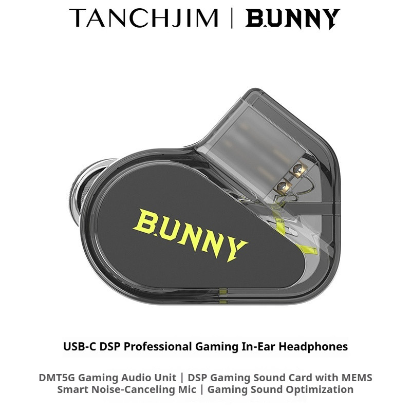 TANCHJIM BUNNY G Phiên bản Tai nghe nhét tai DMT 5 Ultra có Mic Type-C Tai nghe có dây cho điện thoạ