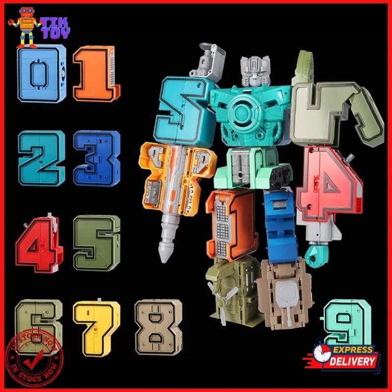 0-9 Robot Đồ Chơi Trẻ Em Transformers Đồ Chơi Kỹ Thuật Số DIY Lắp Ráp Robot Vector Eilik Robot Kỹ Th
