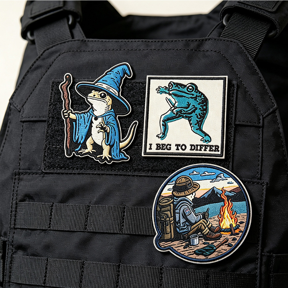 HD In Velcro Đi bộ đường dài Explorer Jacket Patch Patch Patch Patch Patch Patch Patch