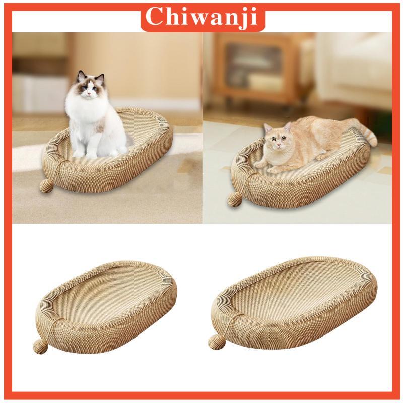 [Chiwanji] Cat Scratcher Board Cat Scratching Lounge Bed, thoáng khí, có đồ chơi mèo con bóng,