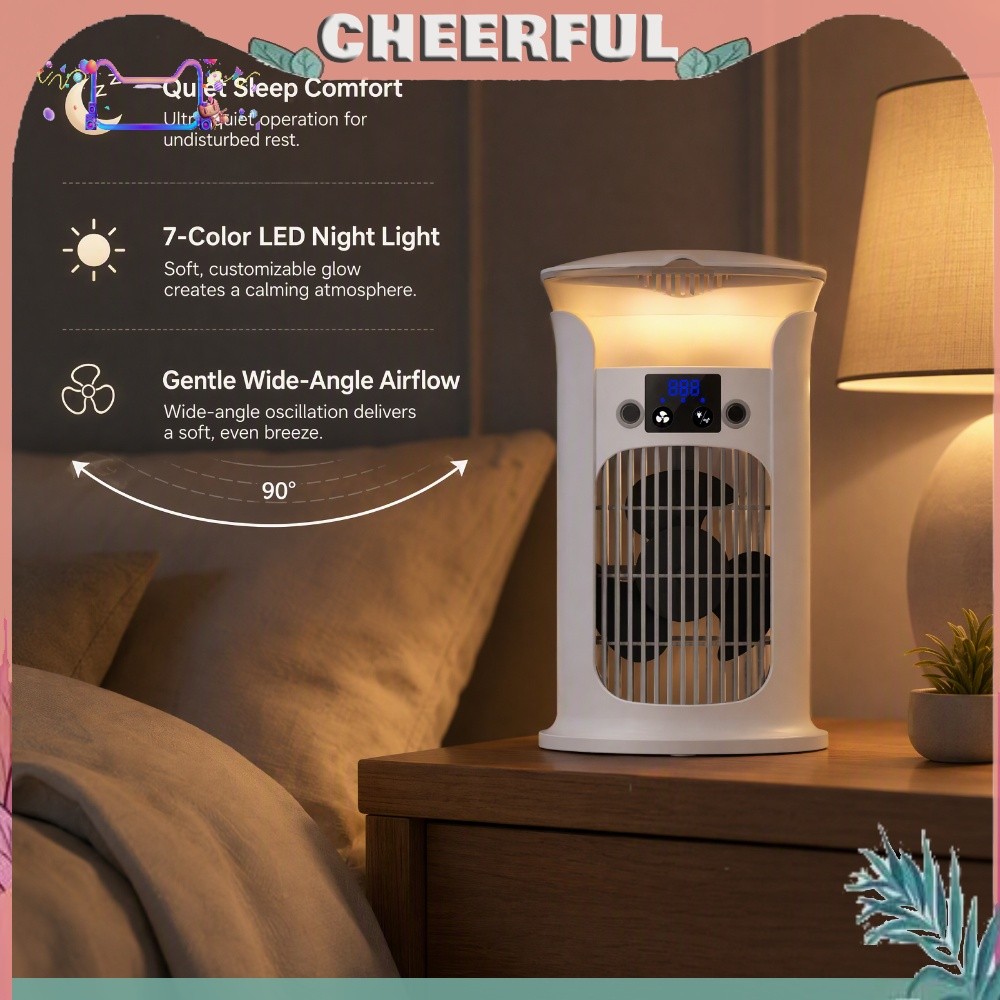 Quạt làm mát bay hơi cá nhân USB 880ml LED 7 màu