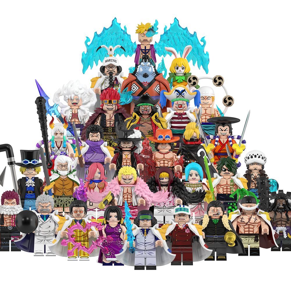 Lego lắp ráp 📍 tương thích lego One Piece Minifigures Luffy Sanji Mihawk Garp Aokiji lego lắp ráp