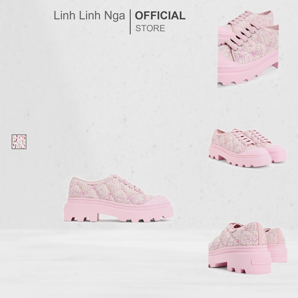 Giày С&Κ Dahlia Tweed Heart-Print Chunky Sneakers - CK1-70900506 chính hãng đủ bill