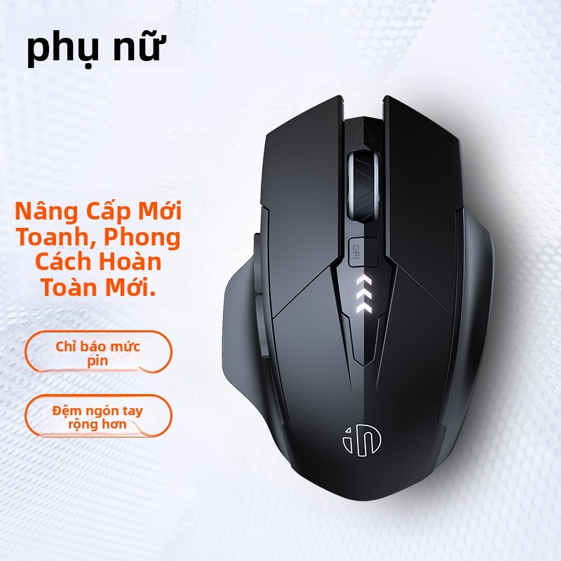 INPHIC INPHIC PM6 Chuột ba chế độ Bluetooth không dây F1S Sạc im lặng Kinh doanh Trò chơi văn phòng 