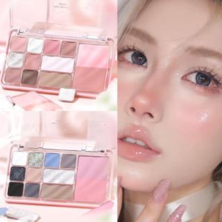  YIYIWU  Bảng Phấn Mắt Lấp Lánh Trái Tim Mười Hai Màu Đường Viền & Nổi Bật Matte & Fine Shimmer Nâng Cao Màu Sắc Da Mỹ Phẩm Bảng Phấn Mắt 