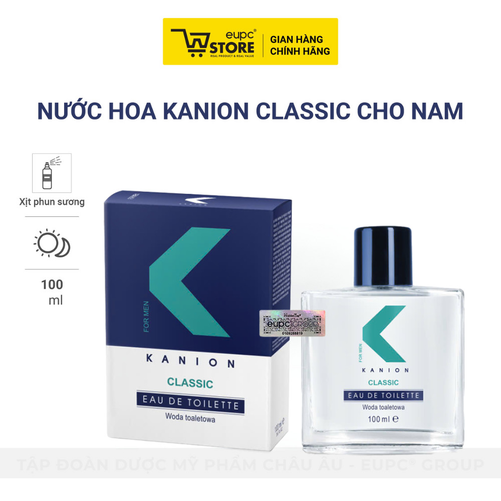 Kanion For Men Classic Eau De Toilette 100ml - Nước hoa Kanion Classic cho nam