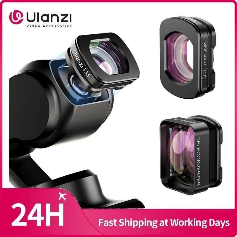 Promotion ​Ulanzi F35 Pocket 3 WideAngle Lens / Telephoto Lens for DJI Osmo Pocket 3 Lens for DJI Po
