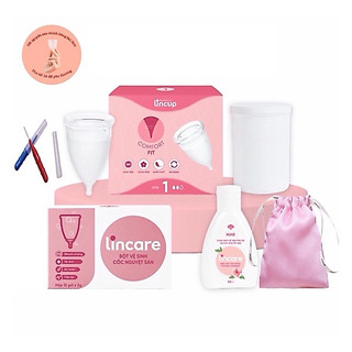 (COMBO SIÊU TIẾT KIỆM) Bộ cốc nguyệt san Lincup đủ size và bộ vệ sinh toàn diện