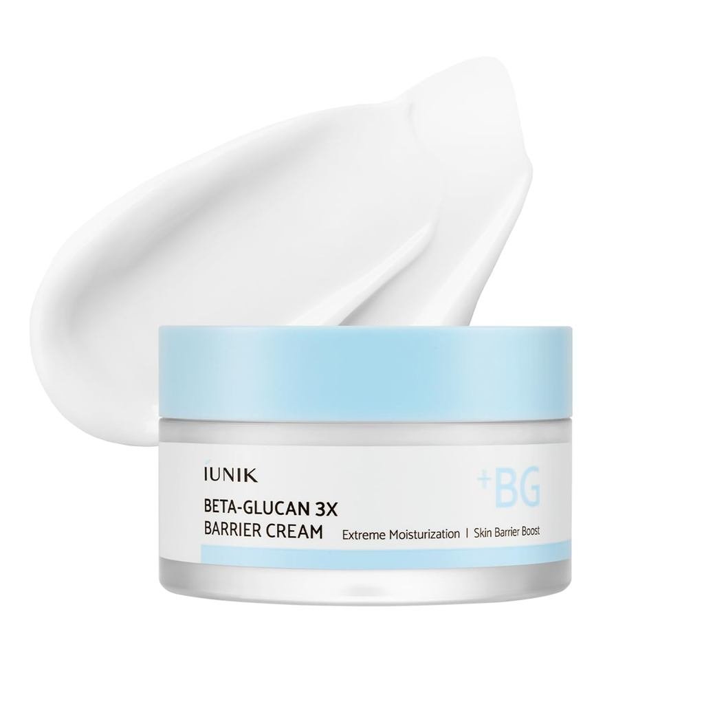 IUNIK Beta-Glucan 3X Barrier Cream – Beta-Glucan, Shea Butter & Panthenol Kem dưỡng ẩm sâu để tăng c