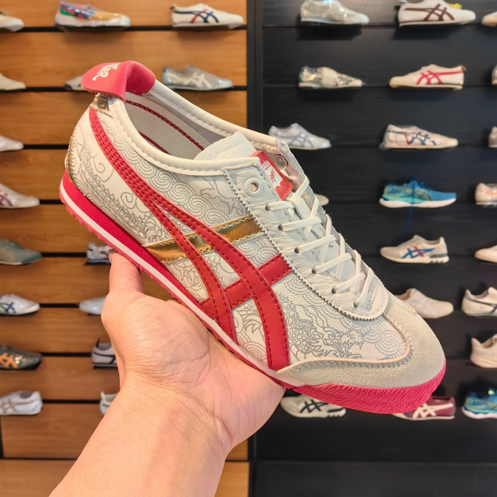 Onitsuka Custom Dragon Ano Mexico 66 SD Deluxe Edition Nhẹ Phiên bản mới Da cừu da lộn
