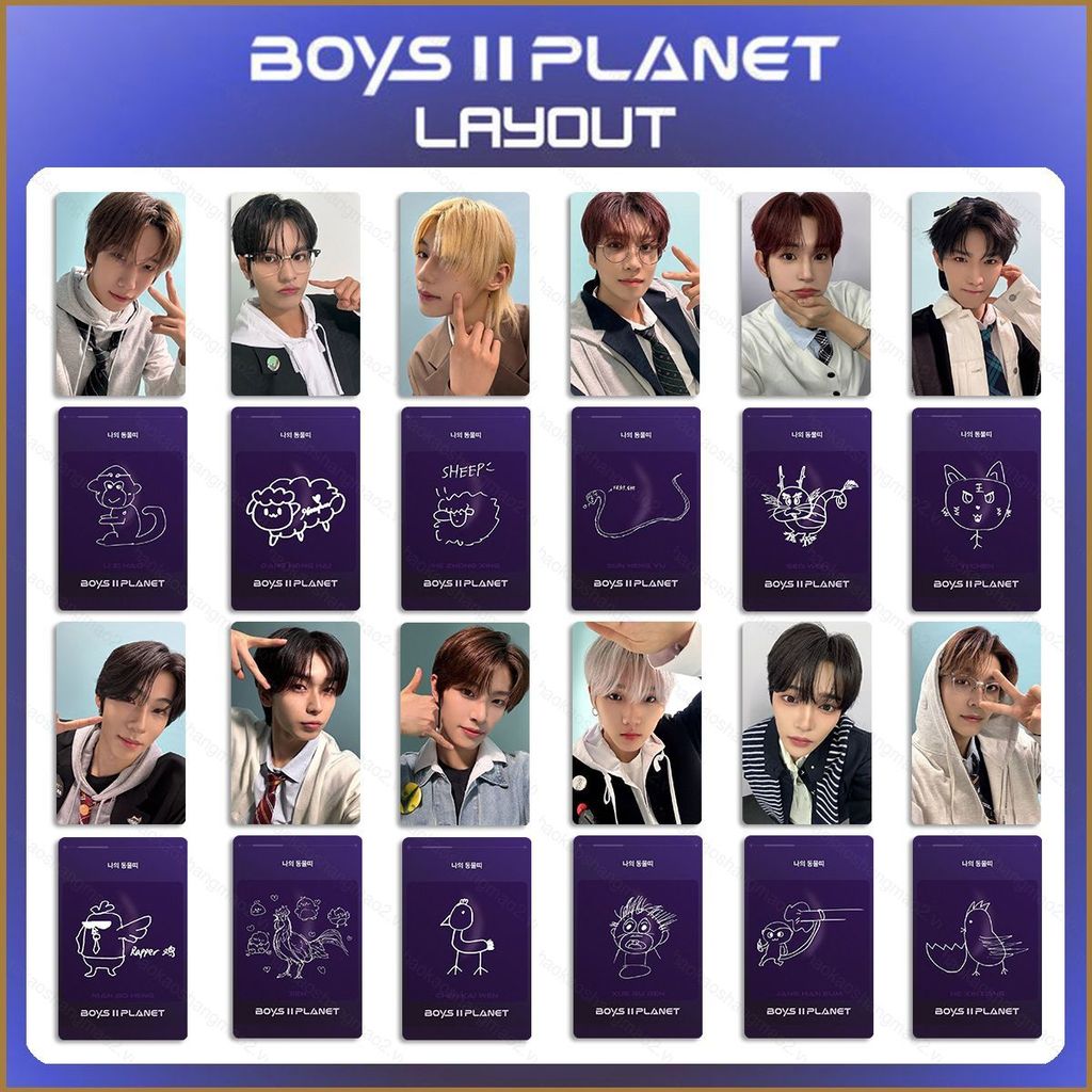HK2 6 Cái / bộ ALPHA DRIVE ONE LOMO Card BOYS II PLANET Bưu Thiếp Bộ Sưu Tập ALD1 Stars Ngoại Vi KH2