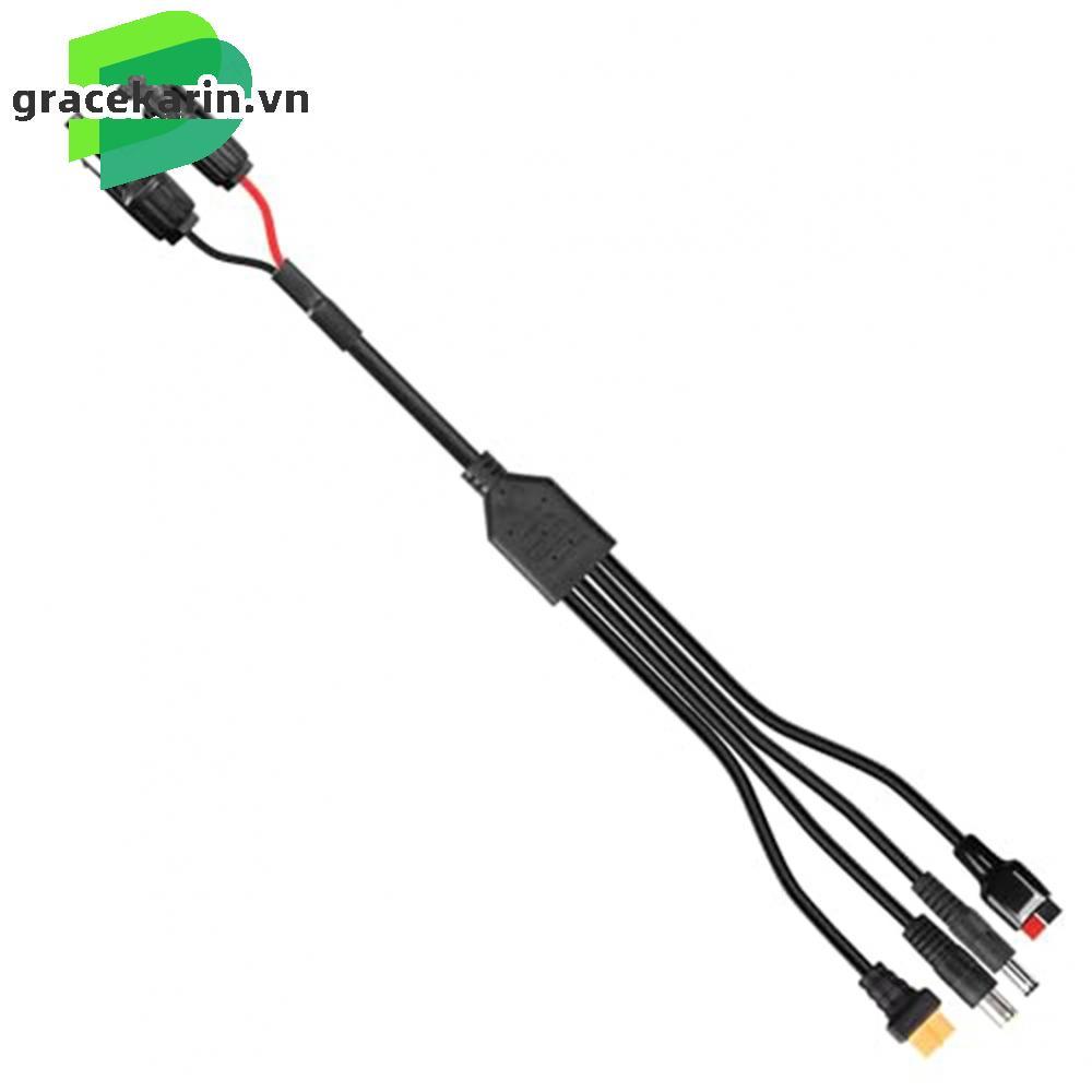 4-in-1 Solar Cable 14AWG Wires 45A Connector DC8mm Connector For Solar Panels