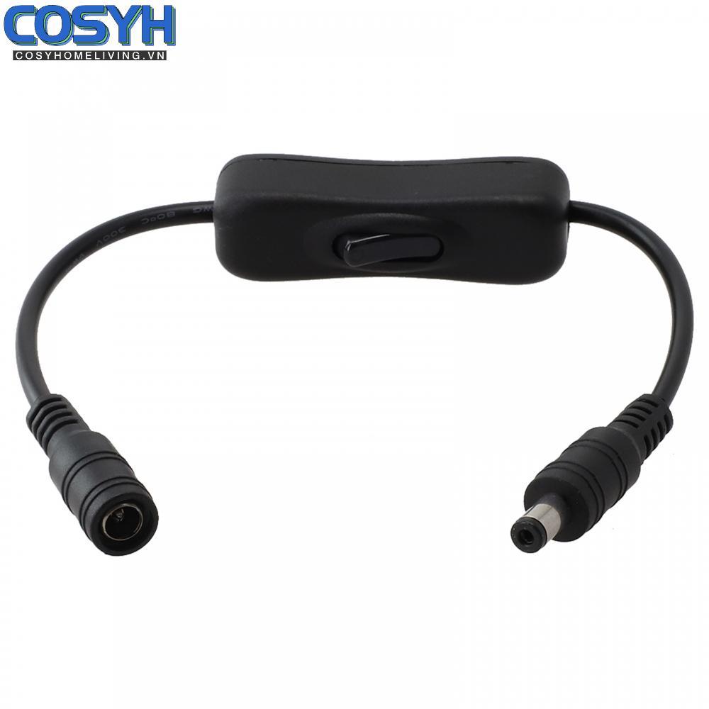<cosyh>Switch Inline On/Off Lighting Parts Physical Rocker Switch Accessories DC Plug