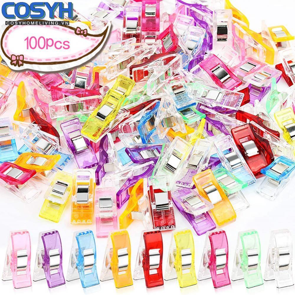 <cosyh>Sewing Clips 2.7 X 1 X 1.5 Cm Clips Patchwork Clips Multipurpose Multicolor
