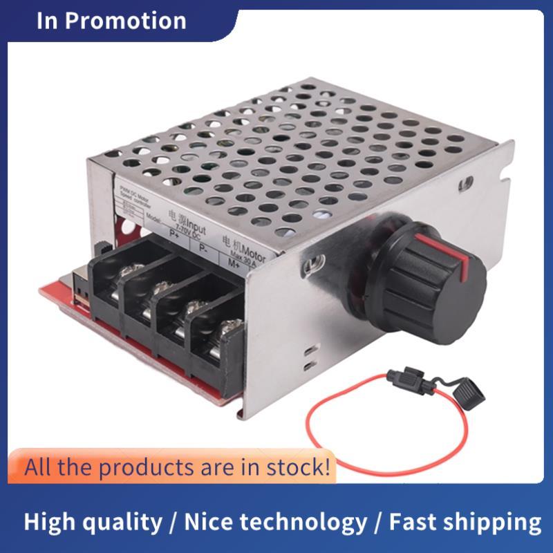 7-70V 30A Bộ điều khiển tốc độ động cơ DC DC Điều khiển công tắc 12V 24V 36V 48V với cầu chì 30 Amp
