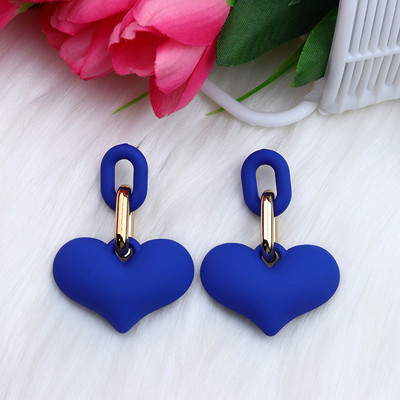 Pinkdudu Nhiều Màu Acrylic Trái Tim Dây Ten Bông Tai Nhẹ Dễ Thương Tuyên Bố Bông Tai Hợp Thời Trang Hàng Ngày Trang Sức PD1856