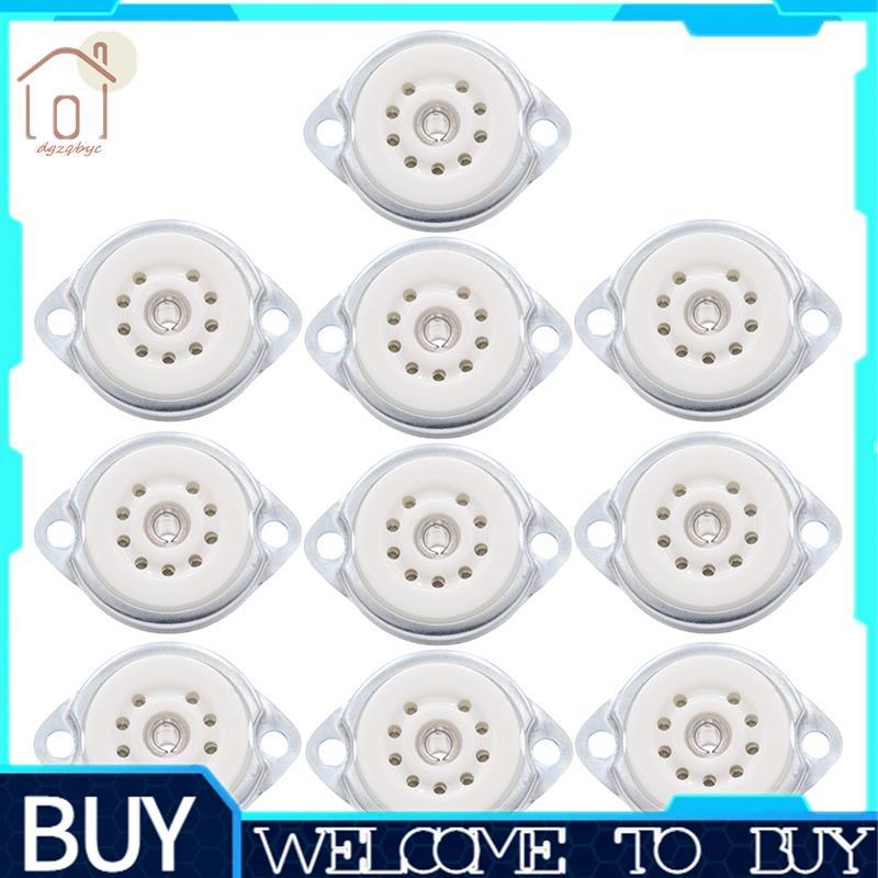 CHO Ống Đàn Guitar Âm Thanh Cho 12AX7 ECC82 6922 EL84 6DJ8 12AU7 12AT7 10 Chiếc 9pin Gốm Chân Không 