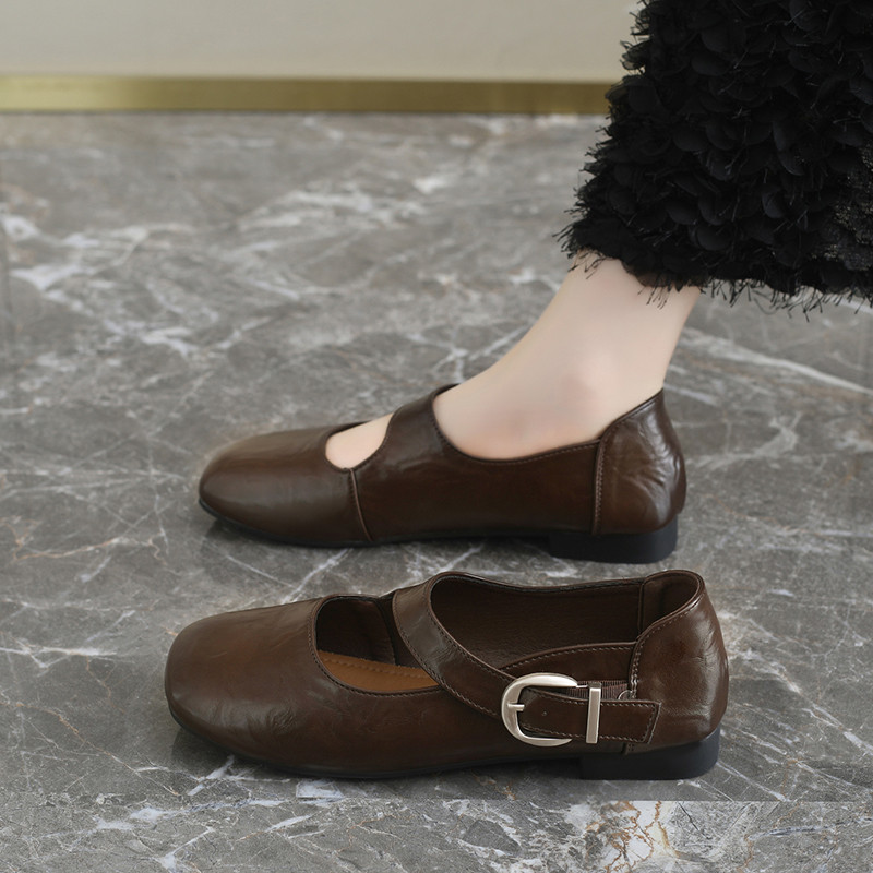 Giày lười nữ Giày lái xe Moccasin Slip On Leather Comfort Grip Training