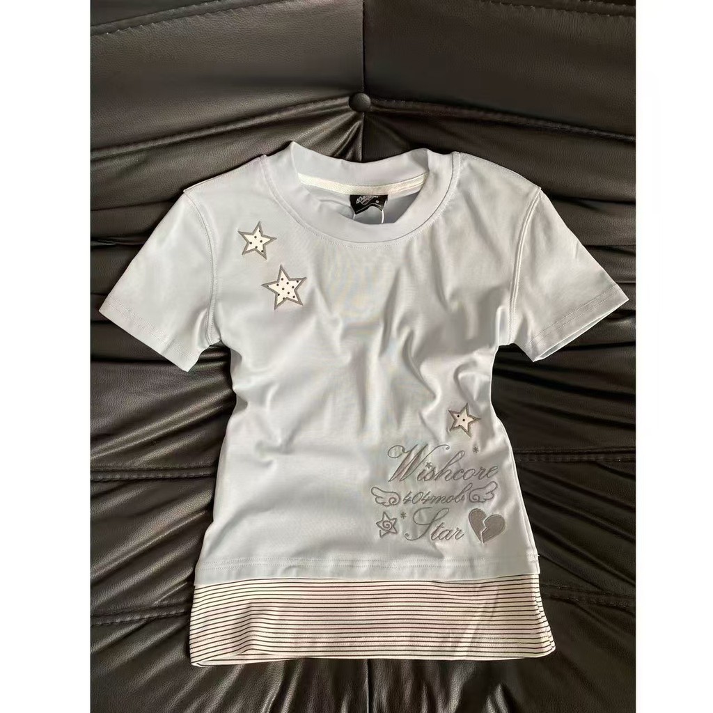 #Original Tay nghề-Tiền 40 miếng Odell 210g Cotton nguyên chất Áo thun ngắn tay hai mảnh giả dành ch