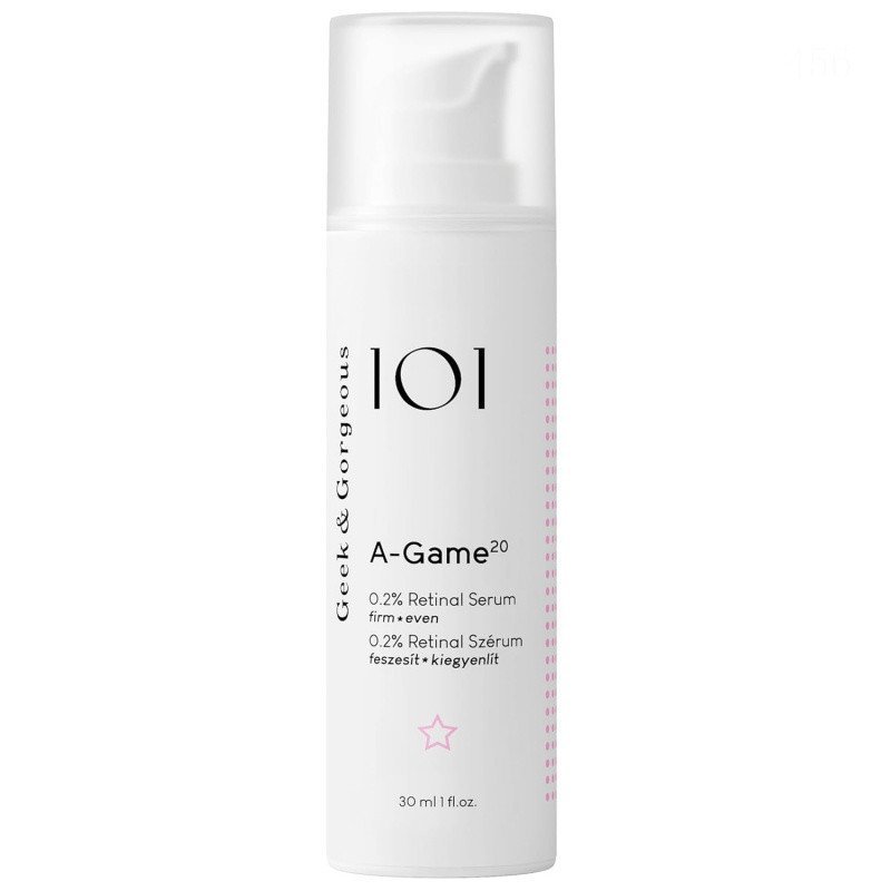 Geek & Gorgeous A-Game 20 – 0.2% Serum Retinal – Advanced Anti-Aging Vitamin A Night Serum – Giảm nế
