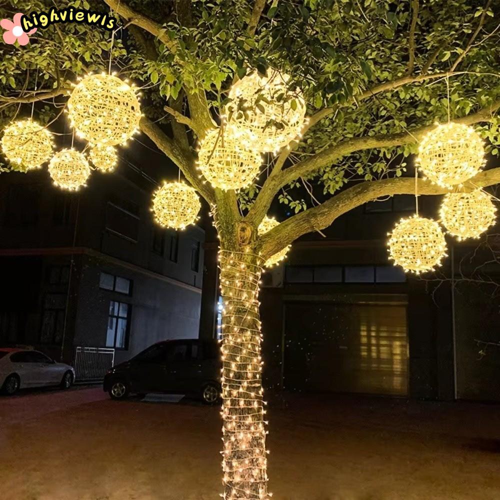 HIGHVIEWLS Festoon Mây Bóng Đèn, Bóng Mây LED Trang Trí Sân Vườn Đèn Treo, 20 / 28CM 220V Ramadan Fe