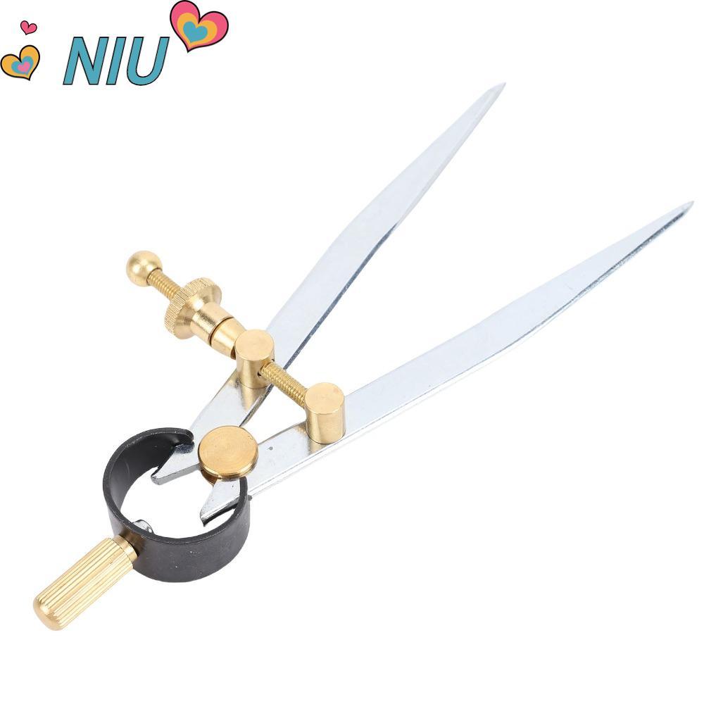 NIUYOUJS Wing Divider Caliper, Flat Leg Shape Lockable Design Spring Divider Caliper, Thép Carbon có