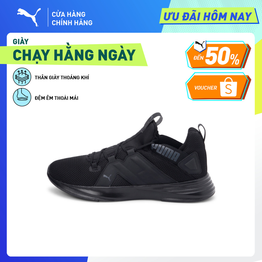 Giày Chạy Bộ PUMA Nam Contempt Demi Black-Asphalt Màu Đen