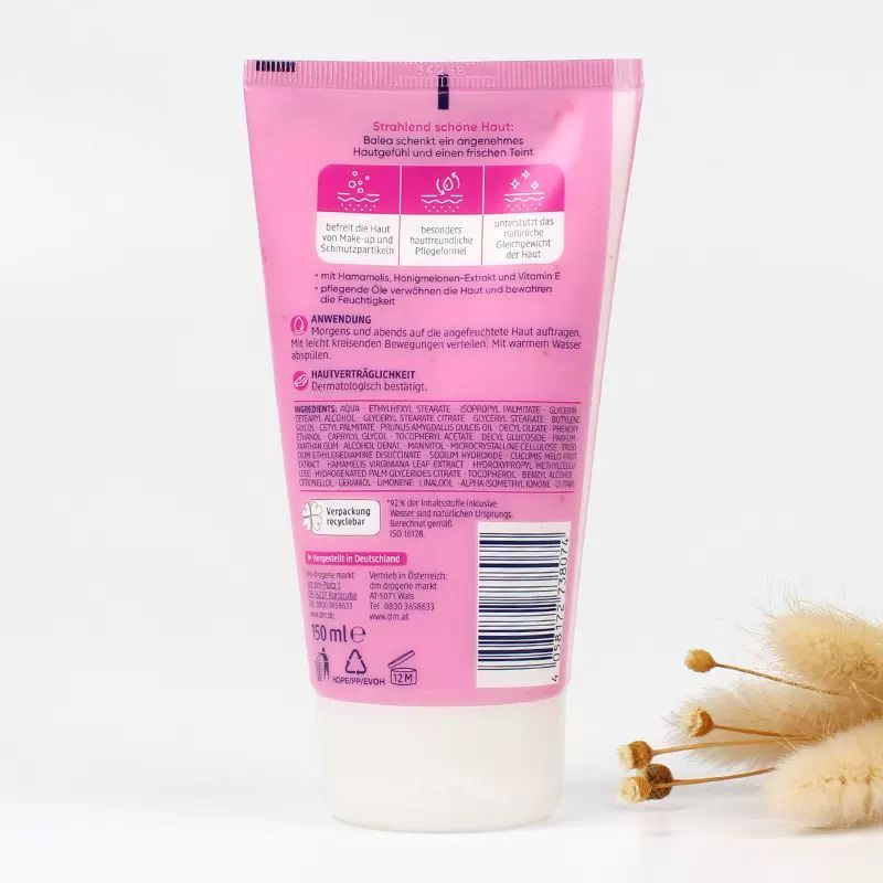 Đức Balea Balea Balea Witch Hazel Balea Sữa Rửa Mặt Dầu Hạnh Nhân Làm Sạch Dưỡng Ẩm Nhẹ Tạo Bọt Sữa 