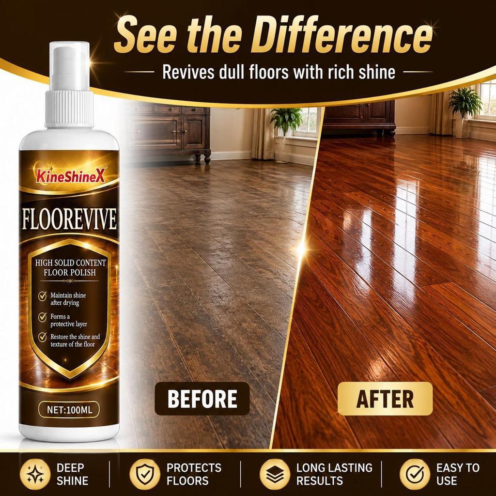 Hardwood Floor Shine 100ml Scratch Cleaner Spray Wood Floor Restorer cho Laminate Tile smbmy
